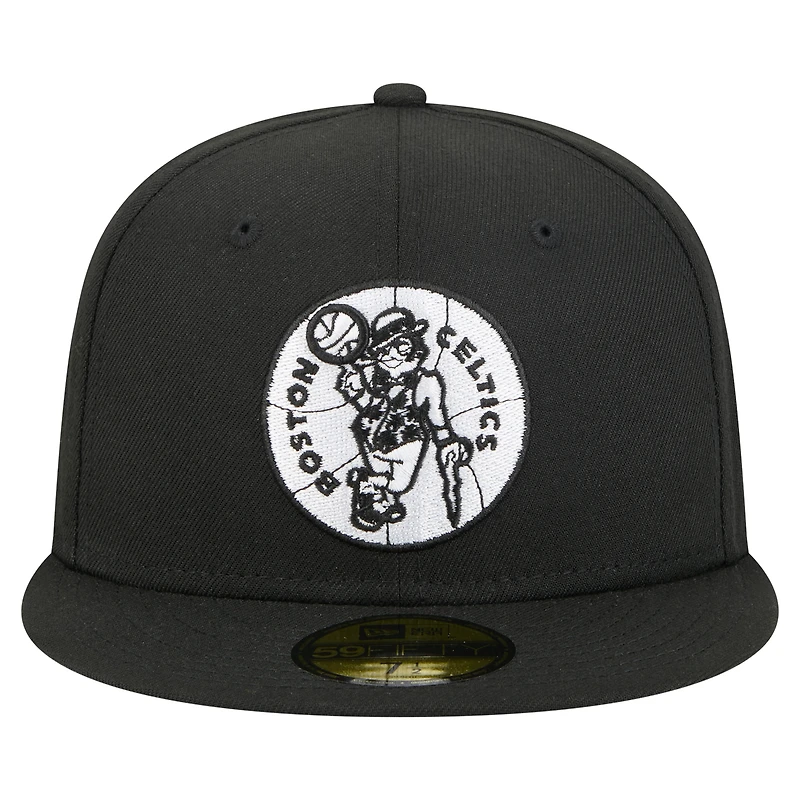 Men's New Era  Black Boston Celtics 59FIFTY Fitted Hat