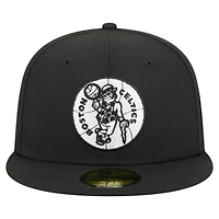 Men's New Era  Black Boston Celtics 59FIFTY Fitted Hat