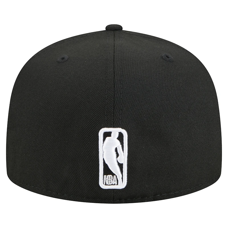 Casquette ajustée New Era Boston Celtics 59FIFTY noire pour homme