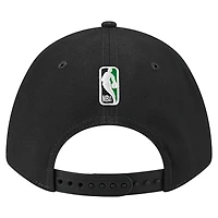 Casquette ajustable New Era 9FORTY Stock M-Crown noire des Boston Celtics pour homme