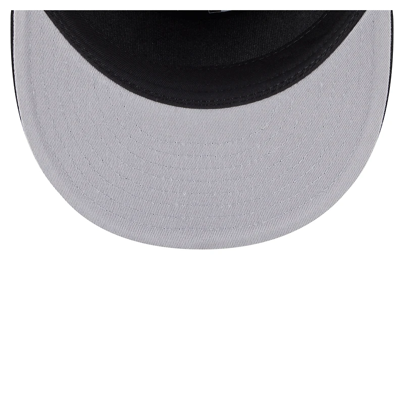 Casquette New Era noire Boston Celtics Adventure Canvas Split Panel 9FIFTY Snapback pour homme