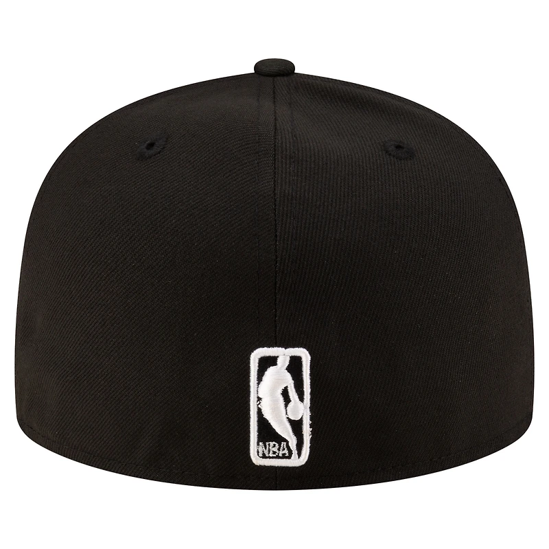 Casquette ajustée 59FIFTY avec logo noir et blanc des Boston Celtics New Era pour homme