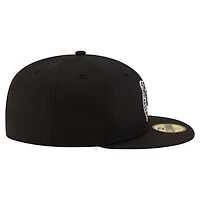 Casquette ajustée 59FIFTY avec logo noir et blanc des Boston Celtics New Era pour homme