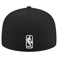 Men's New Era Black Boston Celtics Freedom Pre-Curved 59FIFTY Fitted Hat