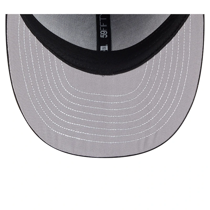 Men's New Era Black Boston Celtics Freedom Pre-Curved 59FIFTY Fitted Hat