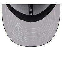 Men's New Era Black Boston Celtics Freedom Pre-Curved 59FIFTY Fitted Hat