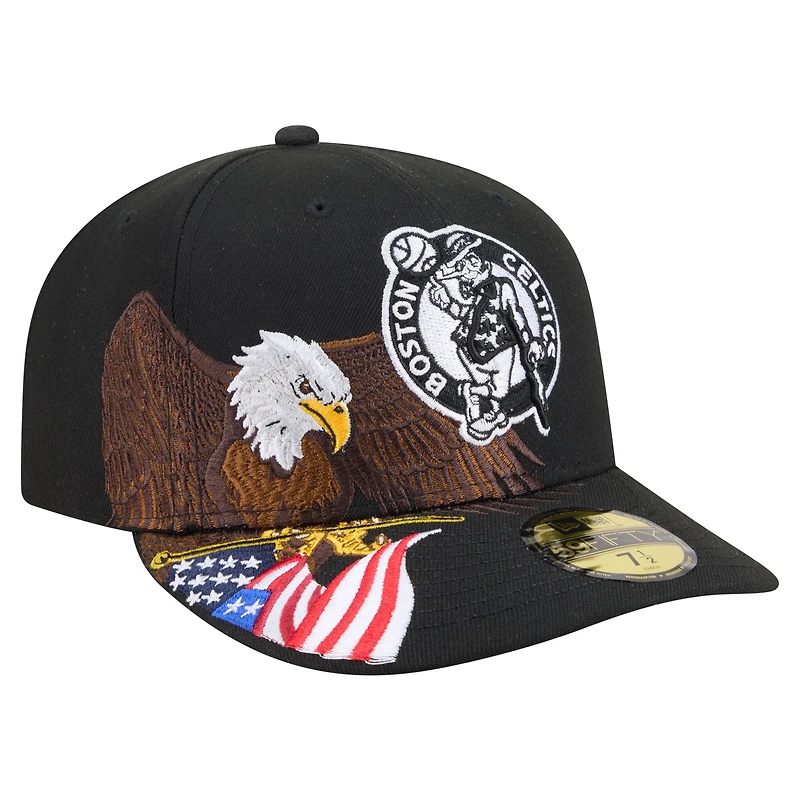 Casquette ajustée New Era Freedom 59FIFTY noire pour homme