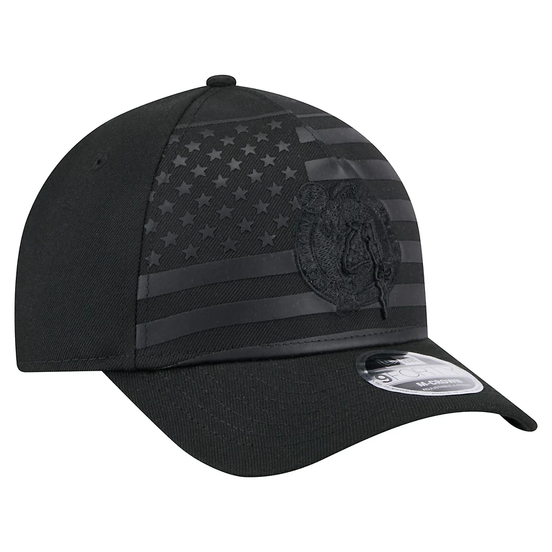 Casquette ajustable New Era 9FORTY Game Day Flag Boston Celtics noire pour homme