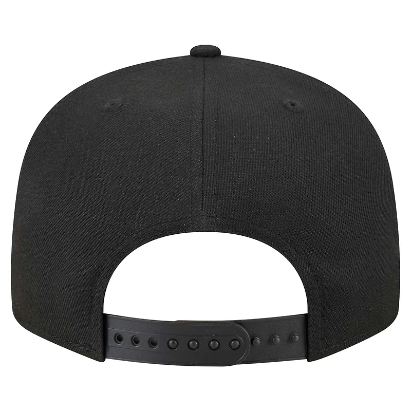 Casquette à visière plate noire New Era Boston Celtics avec logo 18x Champs 9FIFTY pour homme