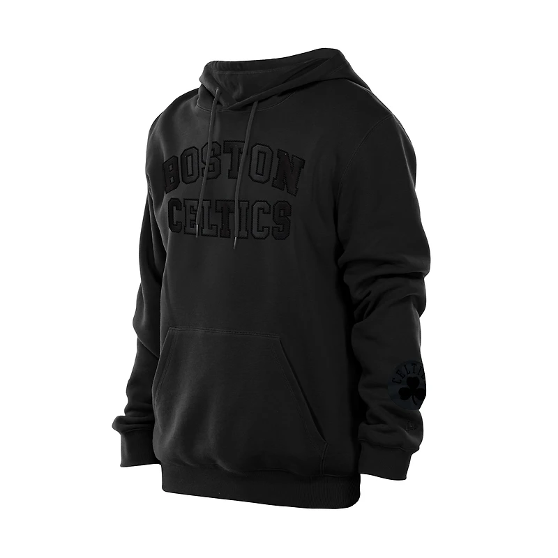 Men's New Era Black Boston Celtics Logo Select Premium Pullover Hoodie
