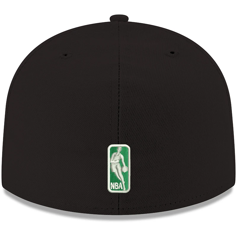 Men's New Era Black Boston Celtics Official Team Color 59FIFTY Fitted Hat