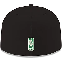 Men's New Era Black Boston Celtics Official Team Color 59FIFTY Fitted Hat
