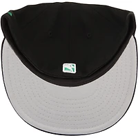 Casquette ajustée New Era 59FIFTY noire pour homme, couleur officielle des Boston Celtics