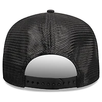 Men's New Era  Black Boston Celtics Quilted 9SEVENTY Trucker Adjustable Hat