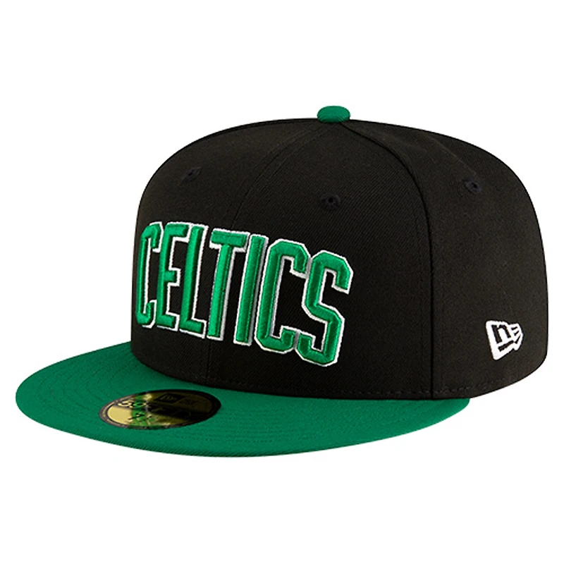 Casquette ajustée New Era Boston Celtics Statement Edition Jersey Hook 59Fifty noire pour homme
