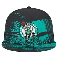 Casquette à visière noire Boston Celtics Tip-Off 9FIFTY Snapback New Era pour homme