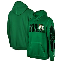Sweat à capuche noir de la collection Tip-Off des Boston Celtics New Era pour homme