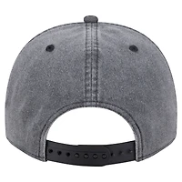 Men's New Era  Charcoal Boston Celtics Throwback Washed Pre-Curved 9FIFTY Snapback Hat