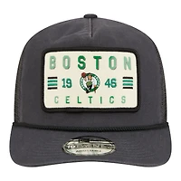 Men's New Era  Charcoal Boston Celtics Washed Patch 19TWENTY Adjustable Trucker Hat