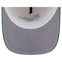 Men's New Era Cream/Kelly Green Boston Celtics Chainstitch 9FIFTY A-Frame Snapback Hat