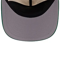 Men's New Era Cream Boston Celtics Layered Patch 19TWENTY Adjustable Hat