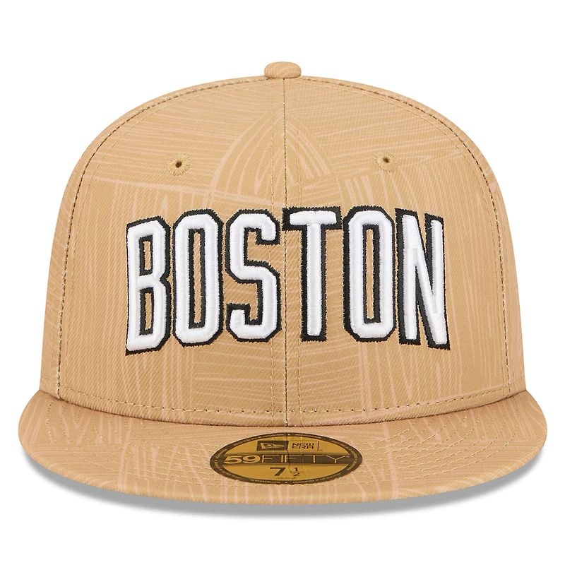 Men's New Era Gold Boston Celtics 2025/26 City Edition Alternate 59FIFTY Fitted Hat