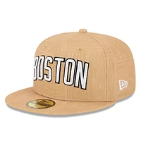 Men's New Era Gold Boston Celtics 2025/26 City Edition Alternate 59FIFTY Fitted Hat