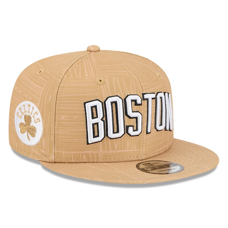 Casquette snapback New Era Gold Boston Celtics 2025/26 City Edition Alternate 9FIFTY pour homme