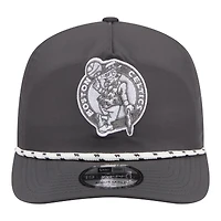 Men's New Era Graphite Boston Celtics Tonal Rope 19TWENTY Adjustable Hat