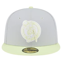 Men's New Era  Gray/Green Boston Celtics Color Pack 2-Tone 59FIFTY Fitted Hat