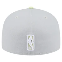 Casquette ajustée 59FIFTY Boston Celtics bicolore gris/vert New Era pour homme