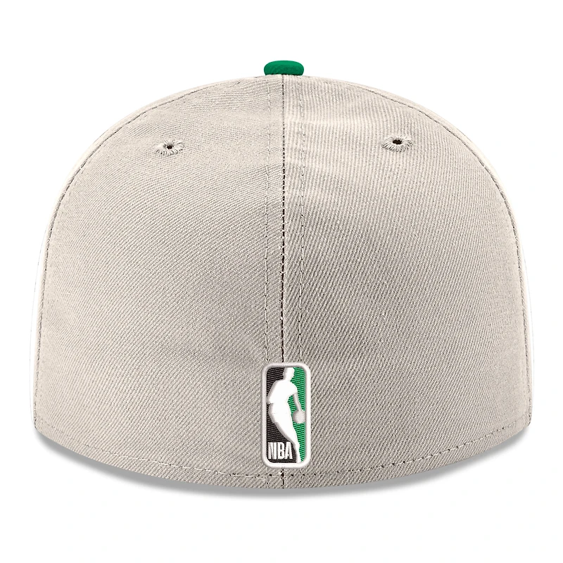 Men's New Era Gray/Kelly Green Boston Celtics Chrome 59FIFTY Fitted Hat