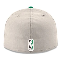 Men's New Era  Gray/Kelly Green Boston Celtics Chrome 59FIFTY Fitted Hat
