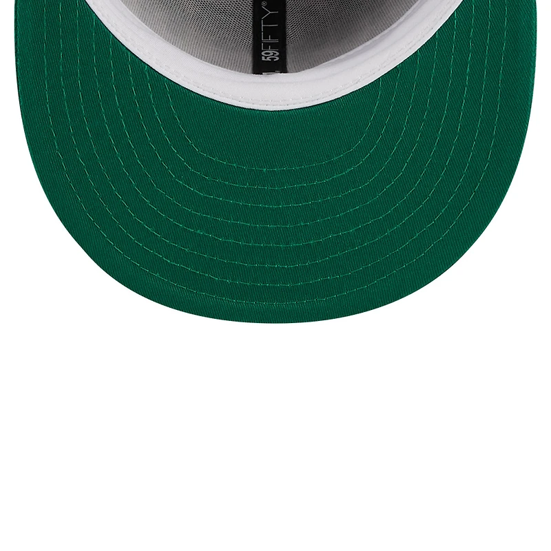 Men's New Era Gray/Kelly Green Boston Celtics Tip-Off Two-Tone 59FIFTY Fitted Hat