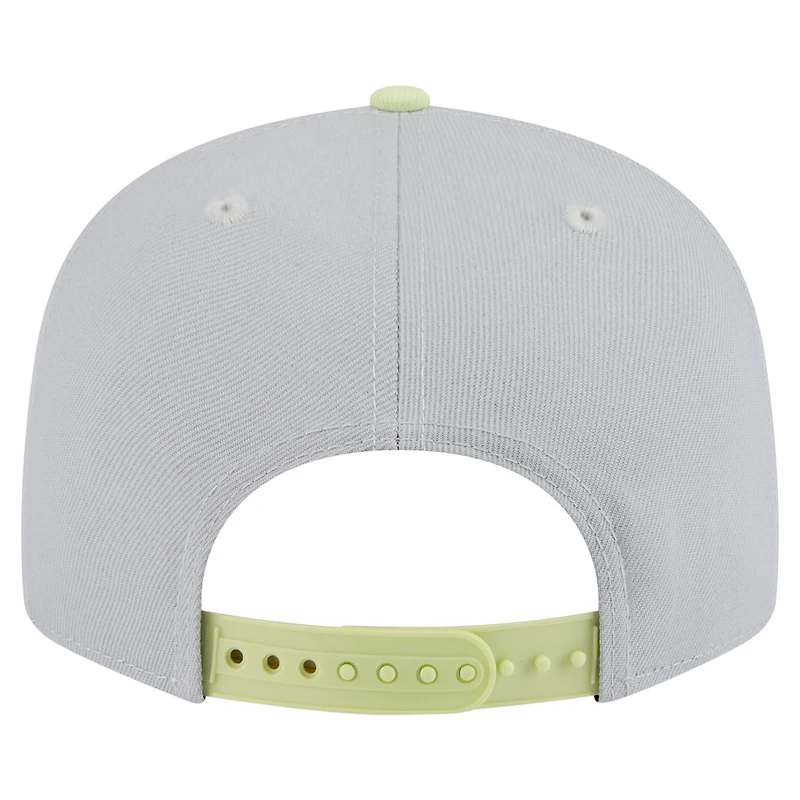 Men's New Era Gray/Light Green Boston Celtics Color Pack Two-Tone 9FIFTY Snapback Hat