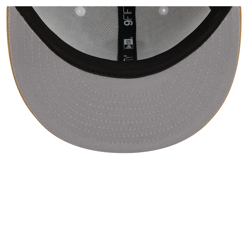 Men's New Era Gray/Tan Boston Celtics City Edition 9FIFTY Snapback Hat
