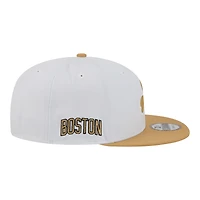 Men's New Era  Gray/Tan Boston Celtics City Edition 9FIFTY Snapback Hat