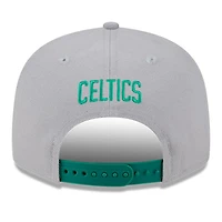 Casquette Snapback 9FIFTY New Era pour hommes des Boston Celtics Chenille Band grise