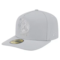 Men's New Era  Gray Boston Celtics Colorpack A-Frame Pinch Front 59FIFTY Fitted Hat