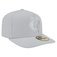 Men's New Era  Gray Boston Celtics Colorpack A-Frame Pinch Front 59FIFTY Fitted Hat