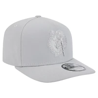 Men's New Era  Gray Boston Celtics Colorpack A-Frame Pinch Front 9FIFTY Snapback Hat