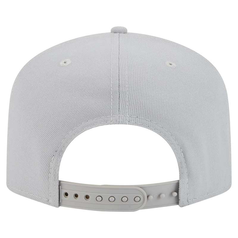 Men's New Era  Gray Boston Celtics Colorpack A-Frame Pinch Front 9FIFTY Snapback Hat