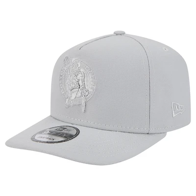Men's New Era  Gray Boston Celtics Colorpack A-Frame Pinch Front 9FIFTY Snapback Hat