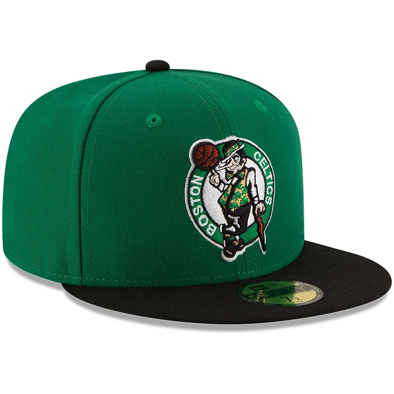 Casquette ajustée 59FIFTY 2Tone pour homme New Era Green/Black Boston Celtics Official Team Color