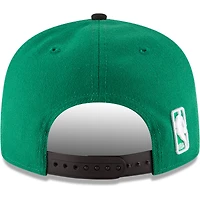 Casquette ajustable 9FIFTY Snapback ajustable bicolore des Boston Celtics New Era Kelly pour homme, vert/noir