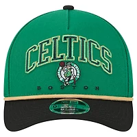 Men's New Era  Kelly Green/Black Boston Celtics Arch 9FORTY M-Crown A-Frame Adjustable Hat