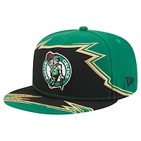Casquette ajustée New Era 59FIFTY vert Kelly/noir Boston Celtics Break pour homme