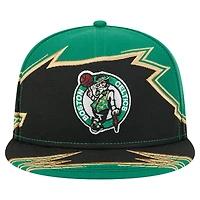 Casquette ajustée New Era 59FIFTY vert Kelly/noir Boston Celtics Break pour homme