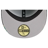 Men's New Era Kelly Green/Black Boston Celtics Break 59FIFTY Fitted Hat