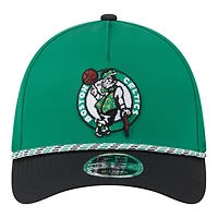 Men's New Era  Kelly Green/Black Boston Celtics Rope Two-Tone M-Crown A-Frame 39THIRTY Flex Hat